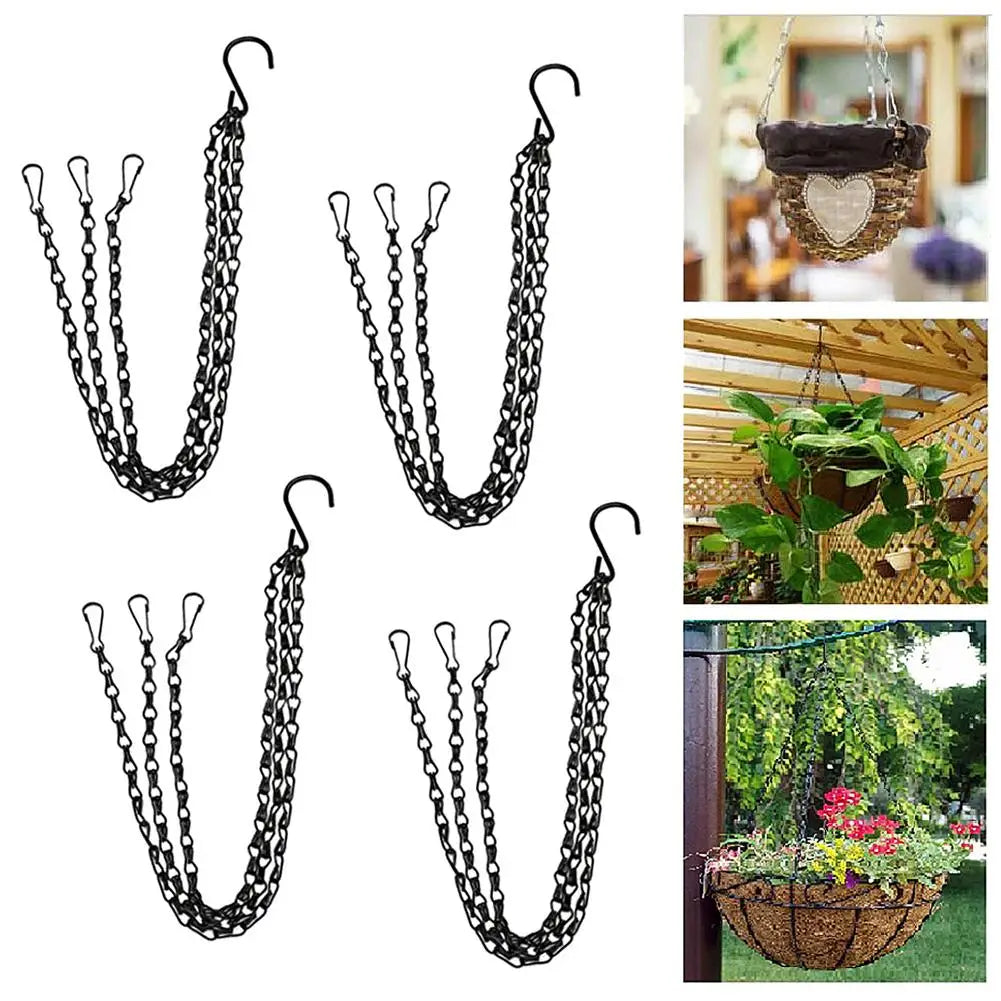 Colgadores De Plantas Estables Con Cadenas - Suspensión Robusta Para Macetas Y Plantas De Jardín Suspendidos De Forma Estable