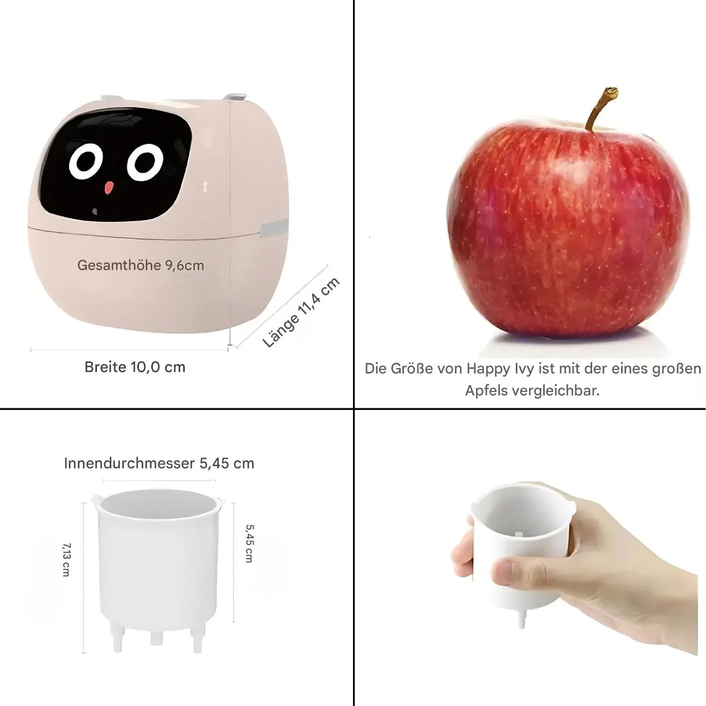 Maceta Inteligente Automática Con Sistema De Riego Y Luces LED