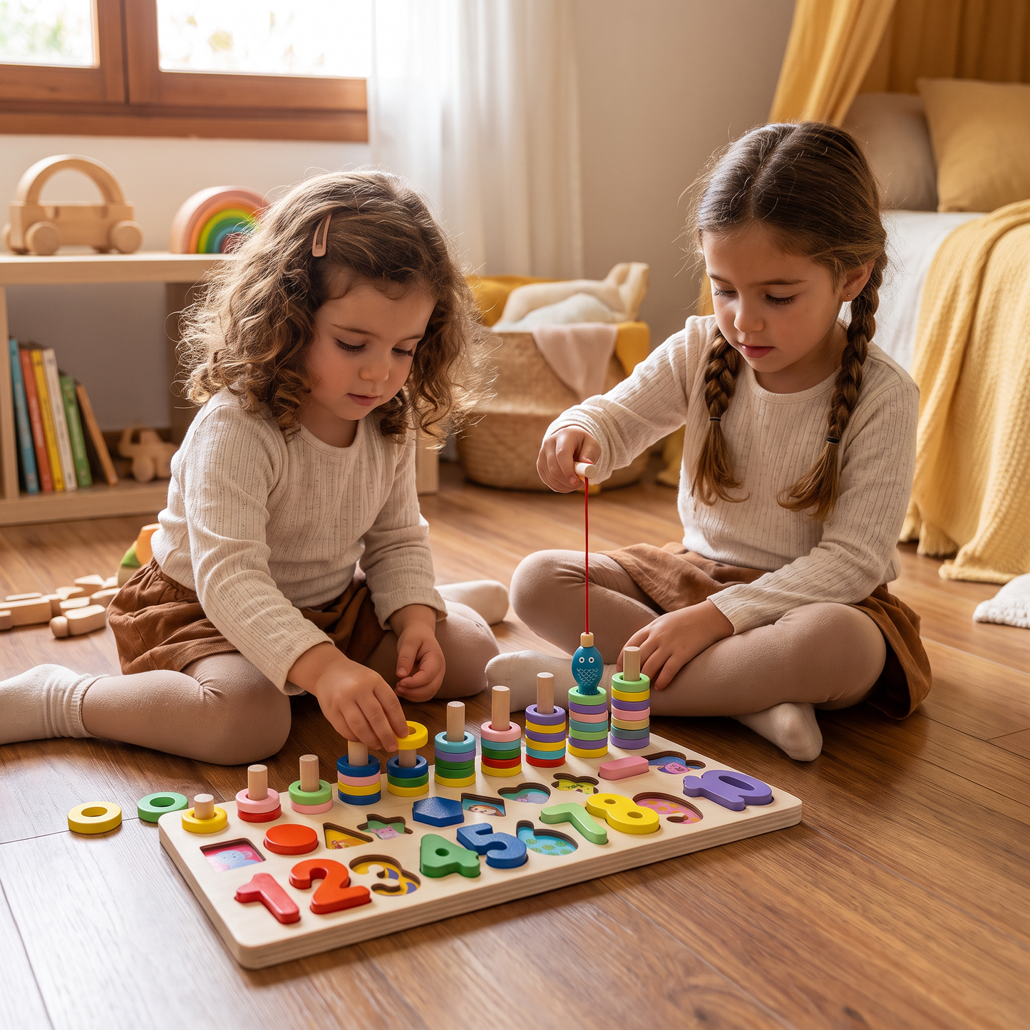 Desarrollo De Habilidades – Tablero De Actividades Montessori De Madera