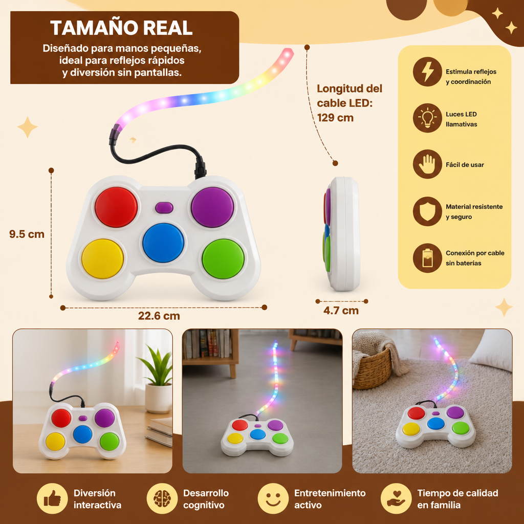 Desafío de Defensa Lumínica – Juego Interactivo de Reflejos con LED