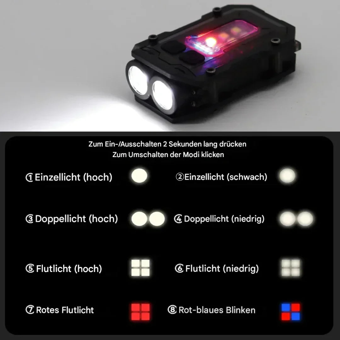 Linterna Led Magnética Con Soporte De Transporte - Luz De Trabajo Manos Libres Para Exteriores Y Reparaciones Linterna Led Magnética Con Soporte De Transporte - Luz De Trabajo Manos Libres Para Exteriores Y Reparaciones