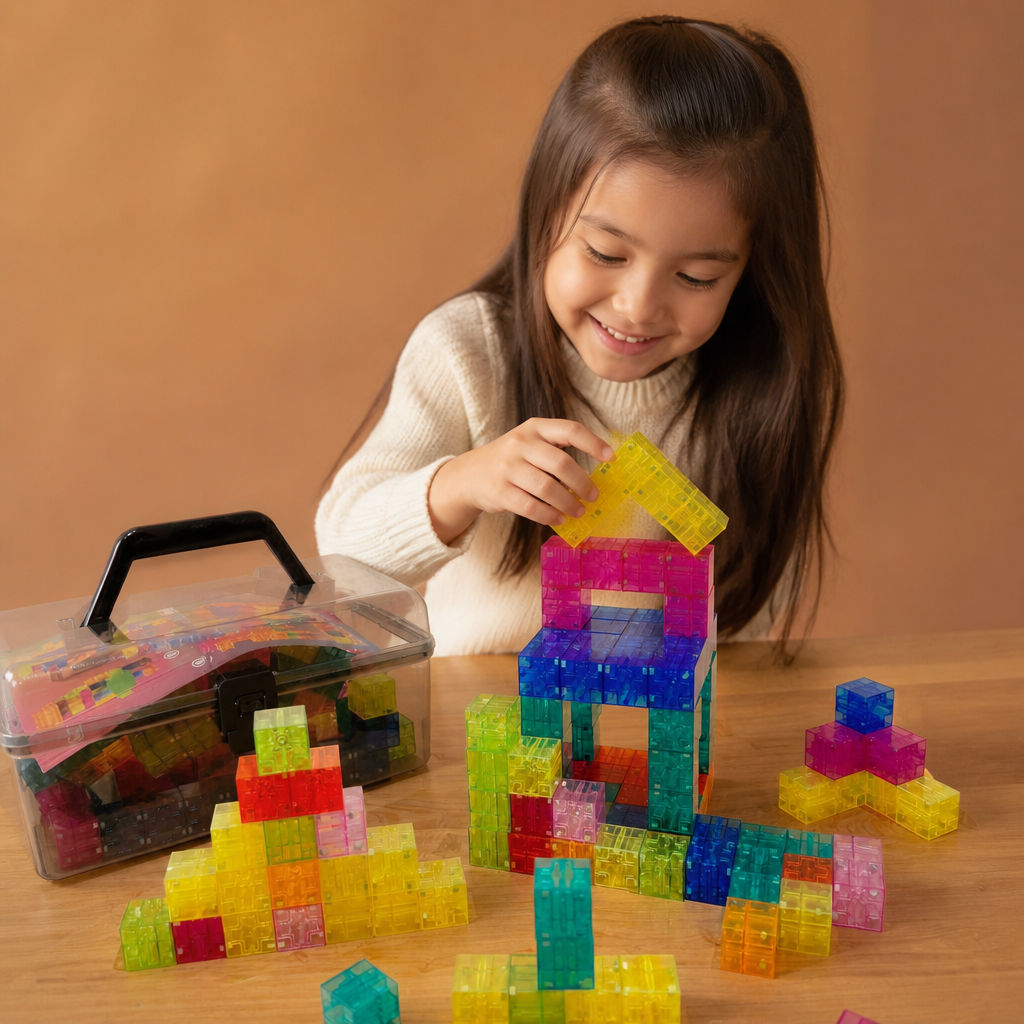 Set de Cubos de Construcción Montessori para Niños