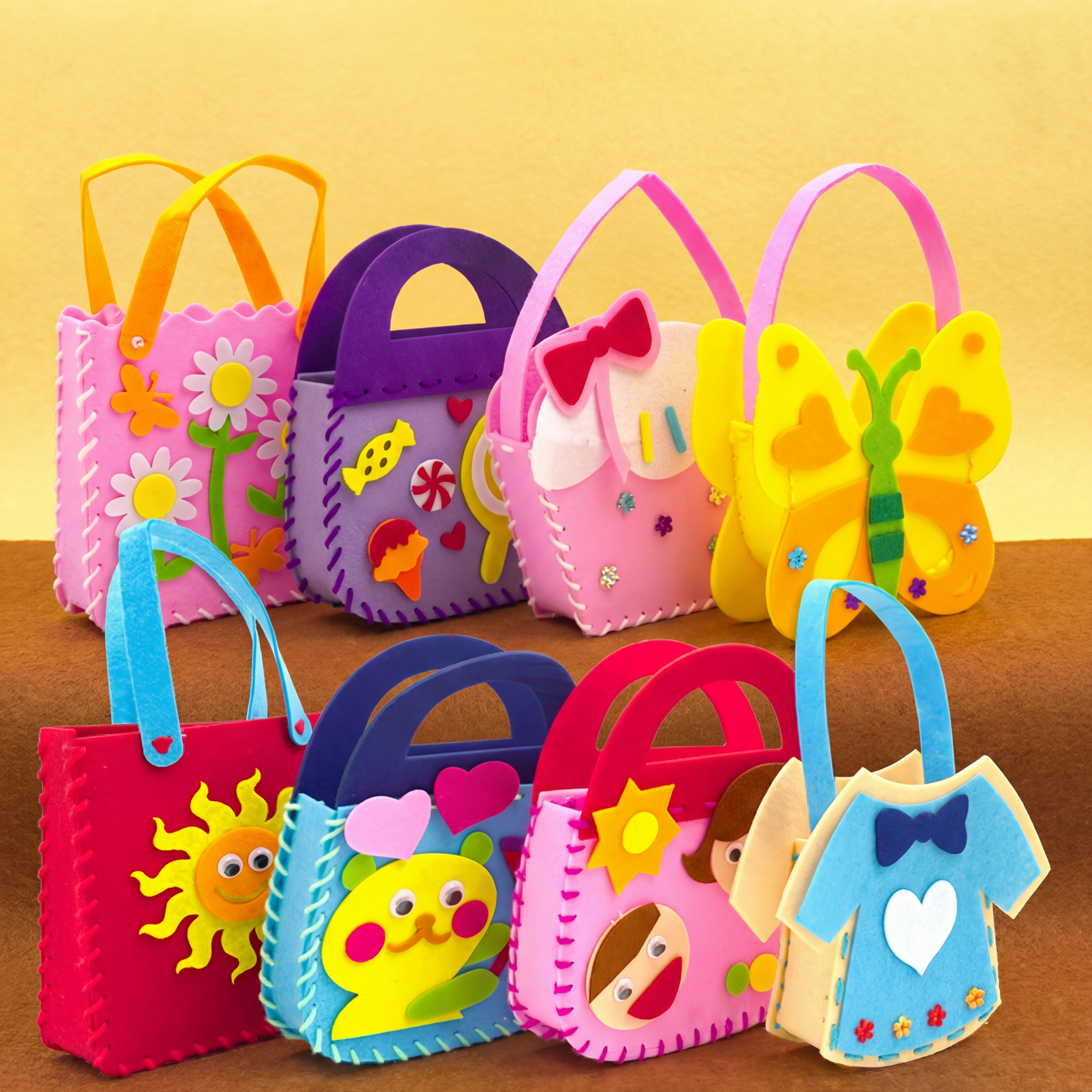 Set Seguro de Bolsitas de Fieltro para Coser Tú Mismo