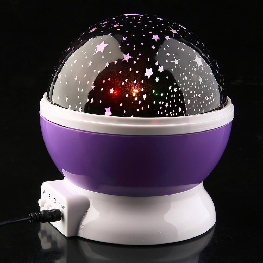 Globo de Luz Nocturna Relajante con Proyección de Estrellas