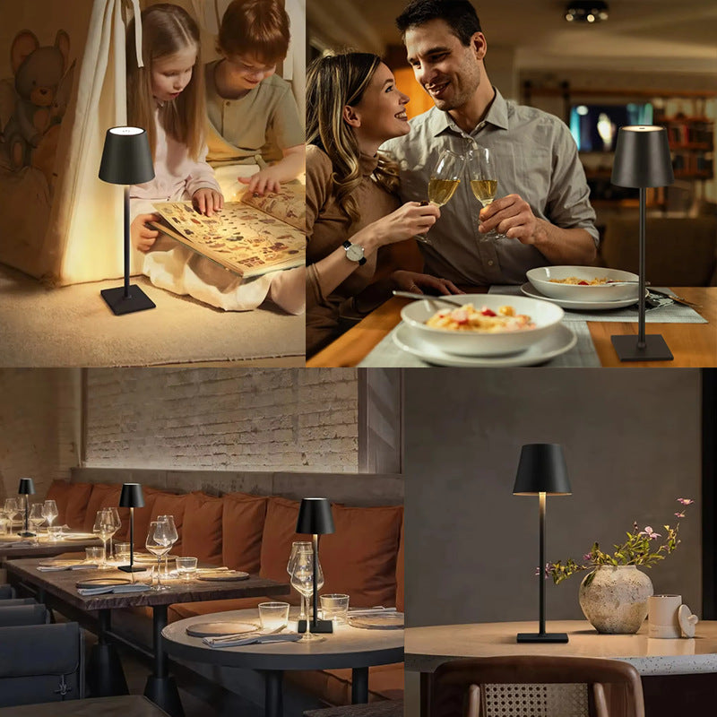 Lámpara Led de Mesa con Batería Recargable Elegante Lámpara Led de Sobremesa con Batería Recargable