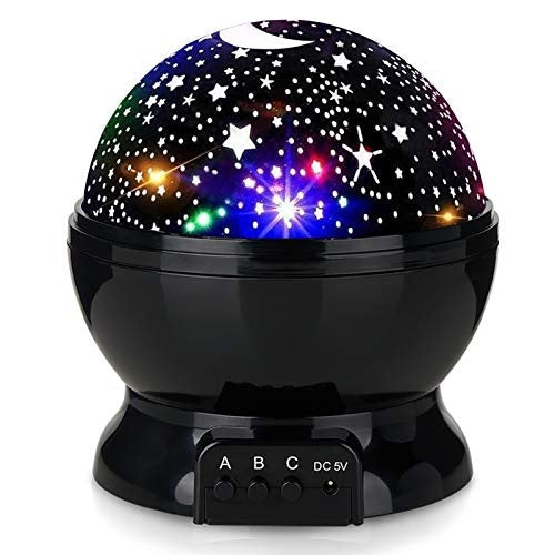 Globo de Luz Nocturna Relajante con Proyección de Estrellas