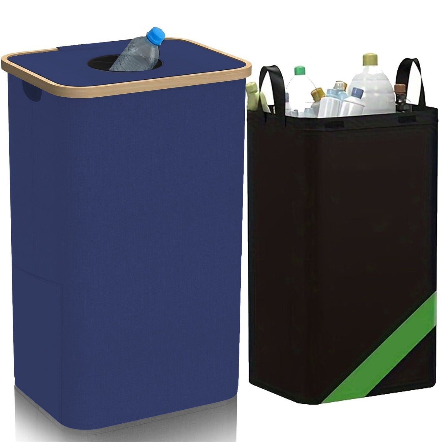 Bolsa de Almacenamiento Plegable 2en1 para Residuos de Plástico o Botellas de Depósito Bolsa de Almacenamiento Plegable