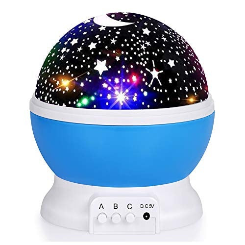 Globo de Luz Nocturna Relajante con Proyección de Estrellas