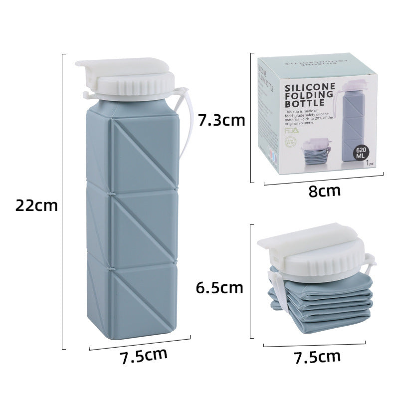 Práctico Biberón de Silicona Plegable para Llevar