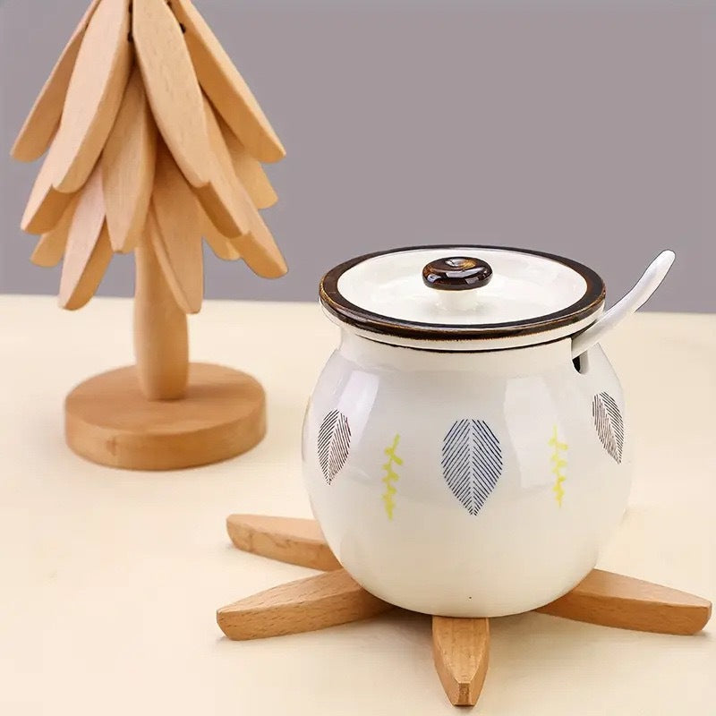 Posavasos de Árbol Noble en Aspecto Madera