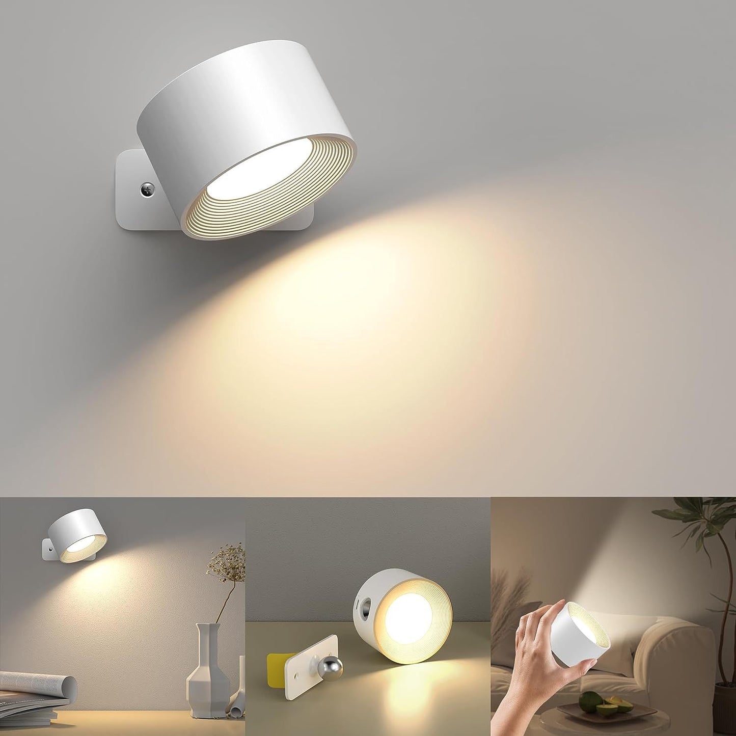 Aplique Led 360 ° Aplique de Pared Led 360 ° Aplique de Pared Led 360 °