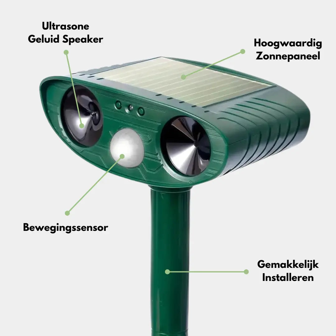 Ahuyentador De Animales Por Ultrasonidos Que Funciona Con Energía Solar