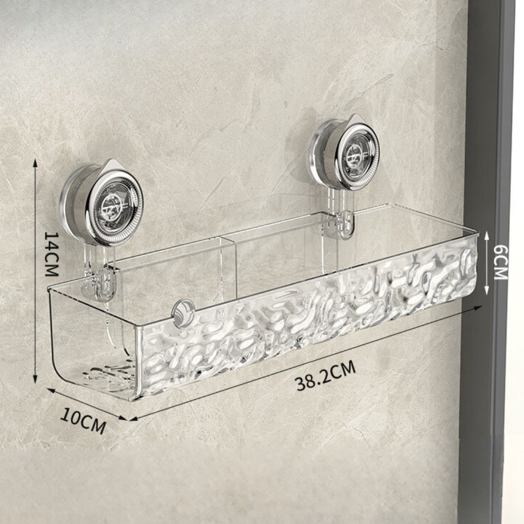 Estante Esquinero con Ventosa para Cuarto de Baño