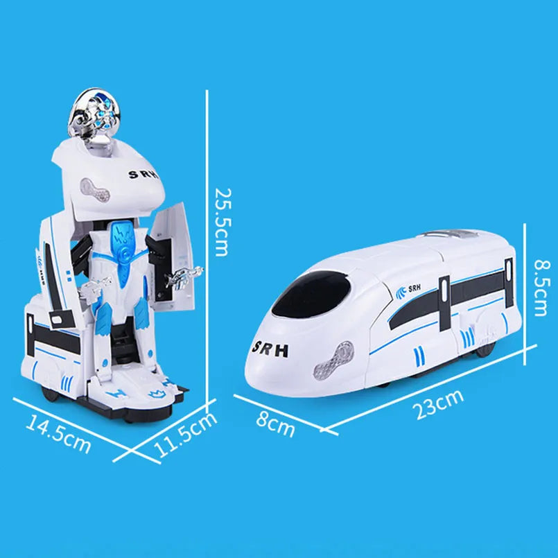 Juguete tren robot transformable