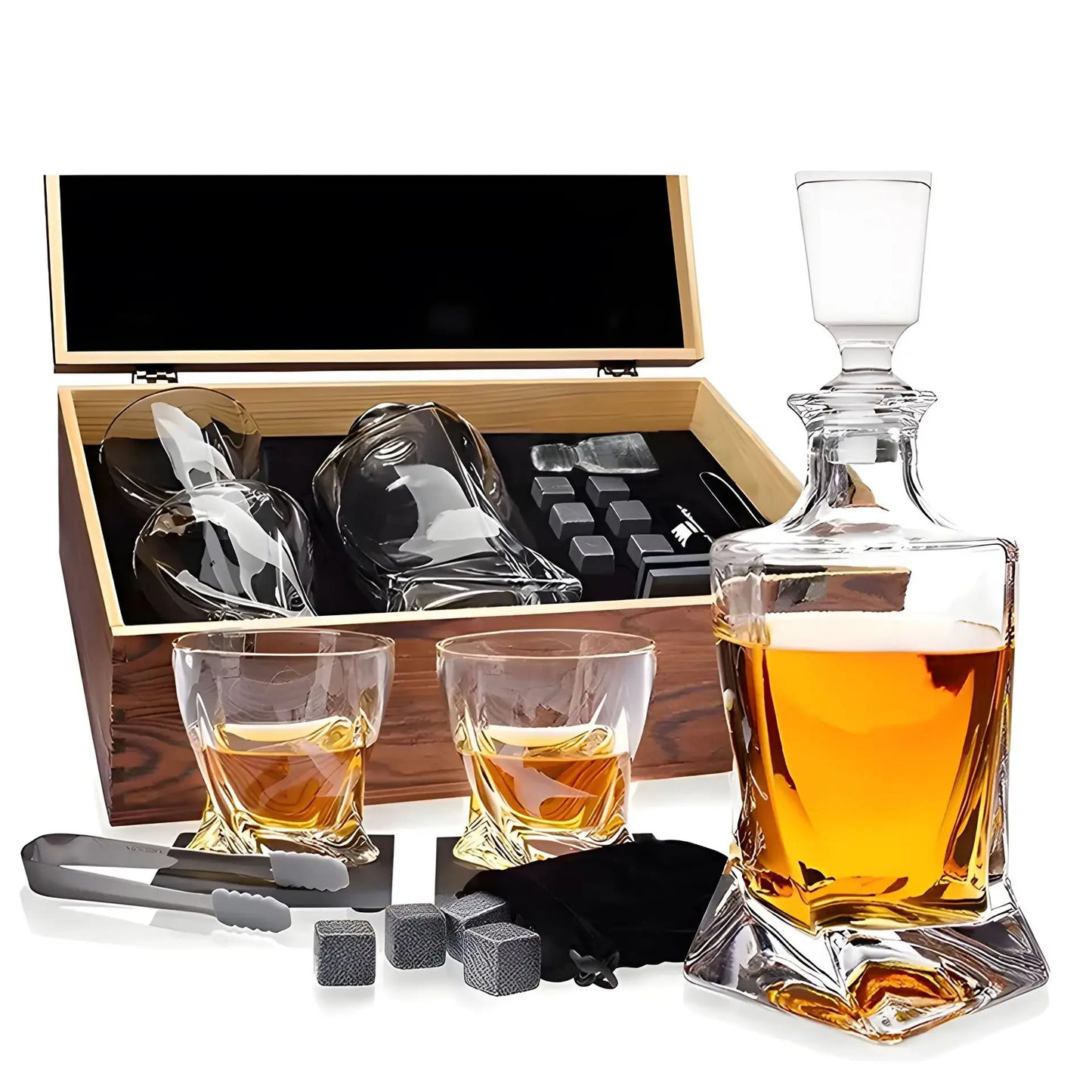 Exclusivo Juego de Whisky de Cristal con Jarra y Vasos
