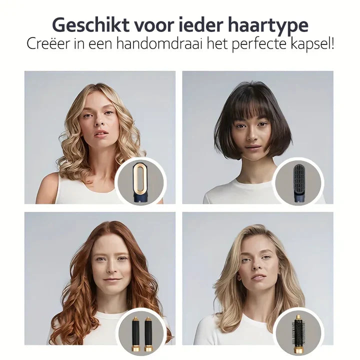 5 en 1 Plancha y Moldeador de Pelo con Tecnología de Iones para un Cabello Brillante para un Cabello Más Suave y Brillante