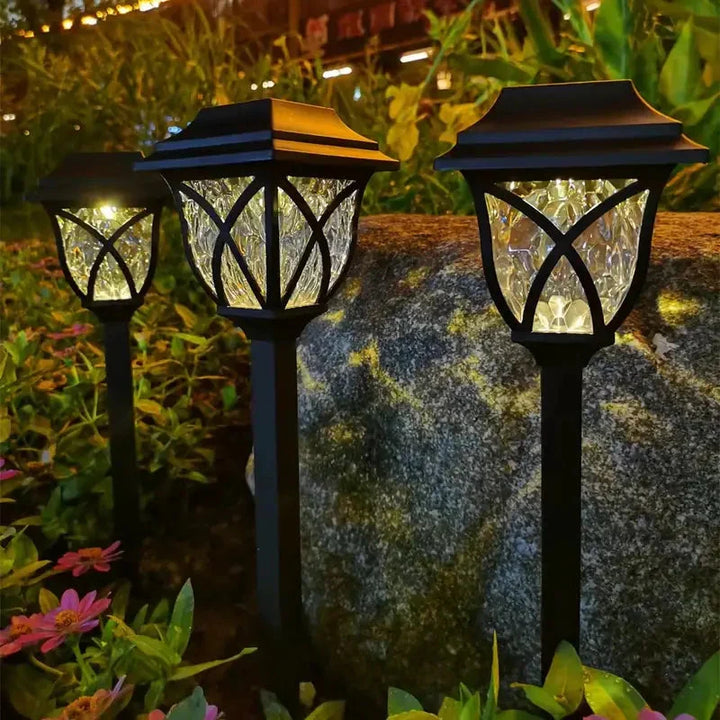 Iluminación Solar De Jardín Con Encanto Natural - Elegantes Lámparas Para Exteriores Lámparas Solares De Jardín Con Encanto Natural