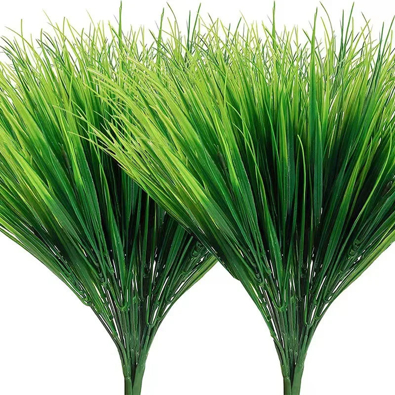 Planta de Hierba de Trigo Artificial Hecha de Plástico - Césped Decorativo para Jardín , Hogar y Uso Al Aire Libre