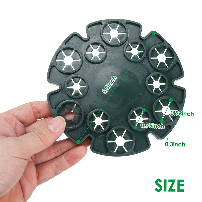 Anillo de Soporte para Plantas para Cañas de Bambú - Soporte Trepador Estable para Tomates y Plantas Trepadoras
