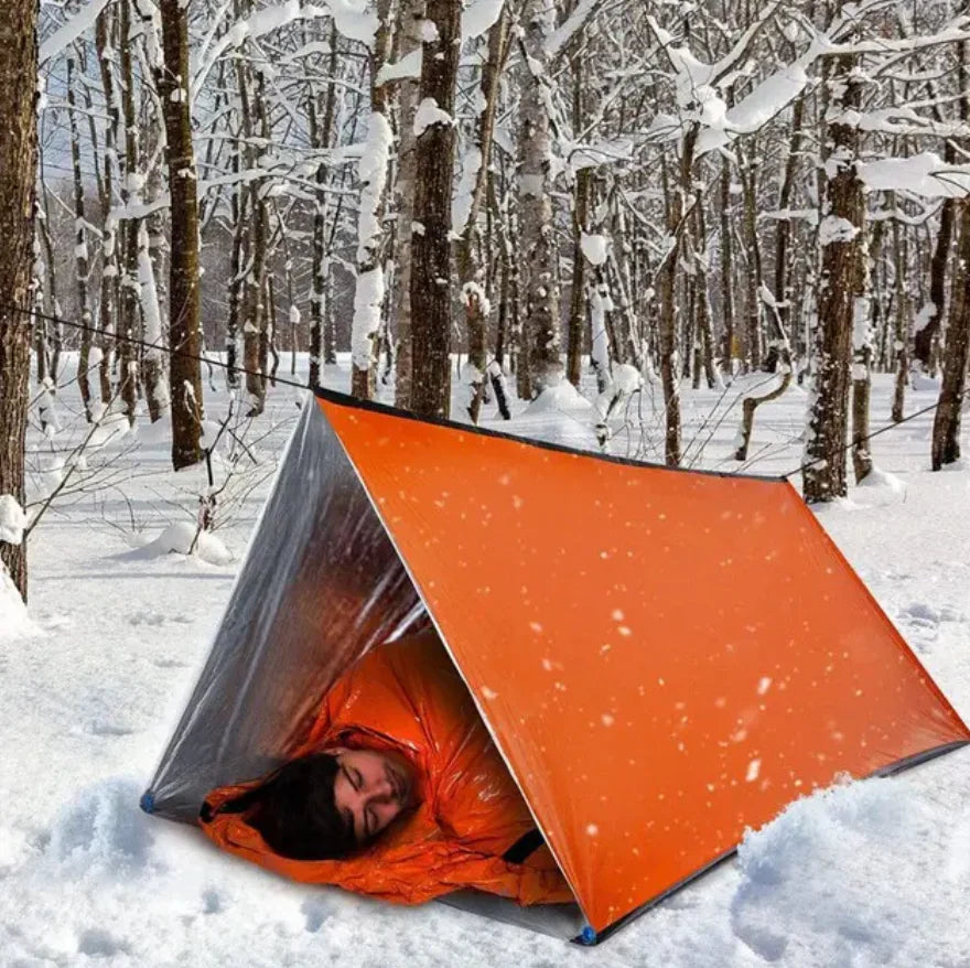 Tienda De Campaña De Supervivencia Para 2 Personas Con Aislamiento Térmico Para Aventuras Al Aire Libre