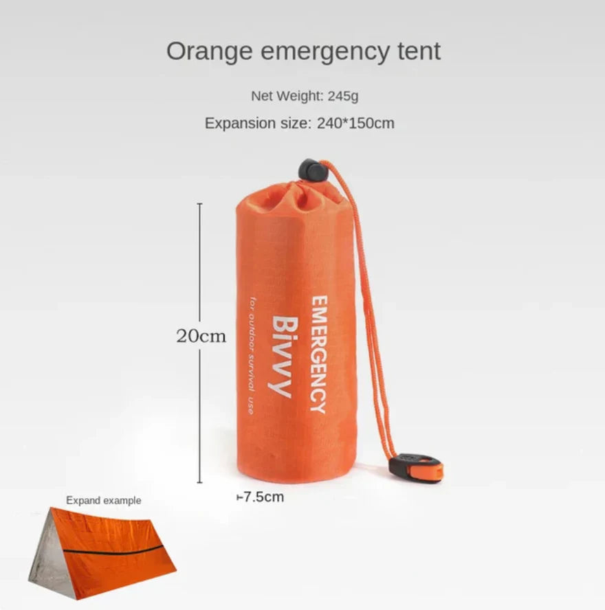 Tienda De Campaña De Supervivencia Para 2 Personas Con Aislamiento Térmico Para Aventuras Al Aire Libre