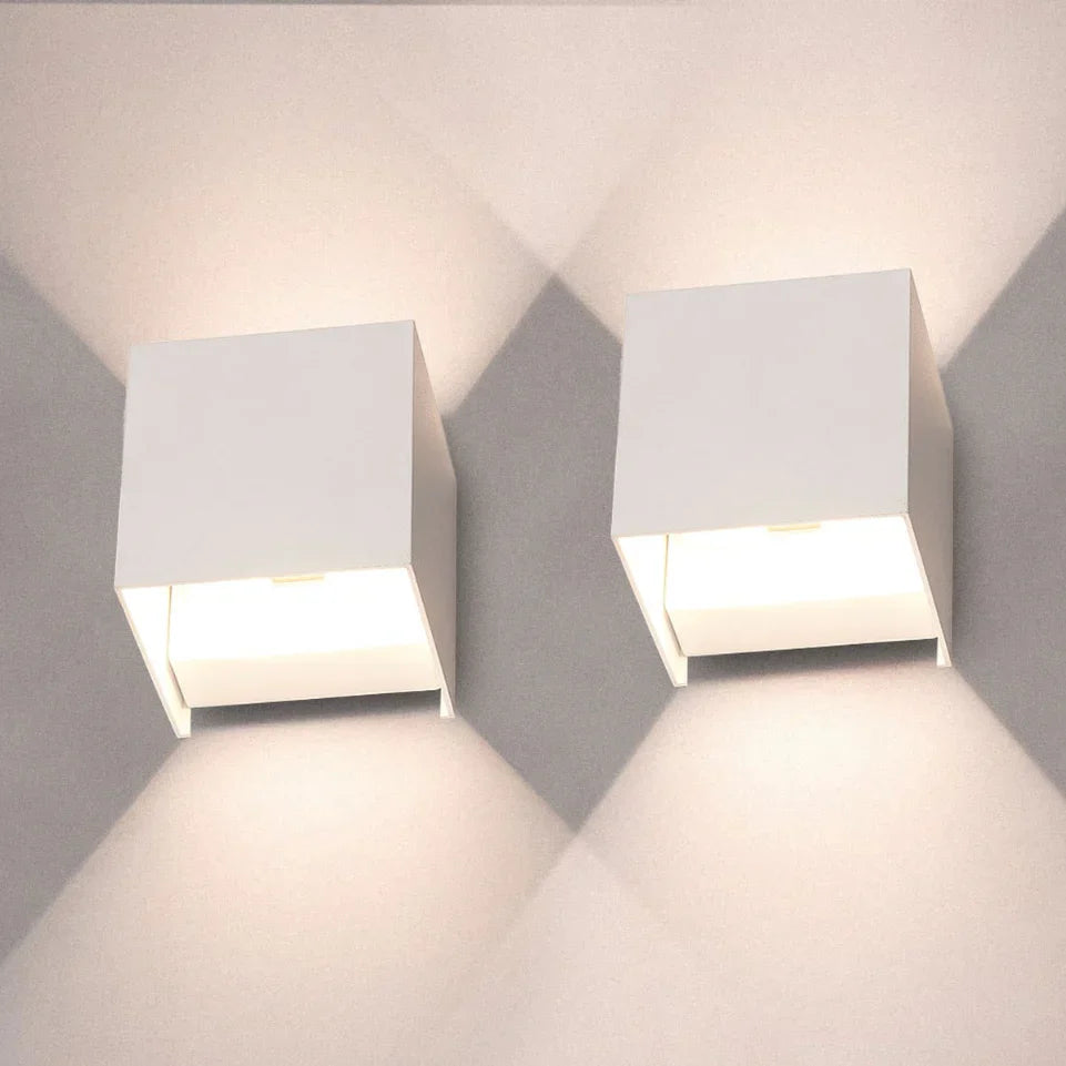 Moderno Aplique Led De Diseño Cúbico Luz De Pared Led De Diseño Cúbico