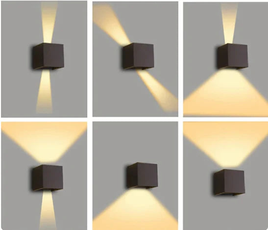 Moderno Aplique Led De Diseño Cúbico Luz De Pared Led De Diseño Cúbico