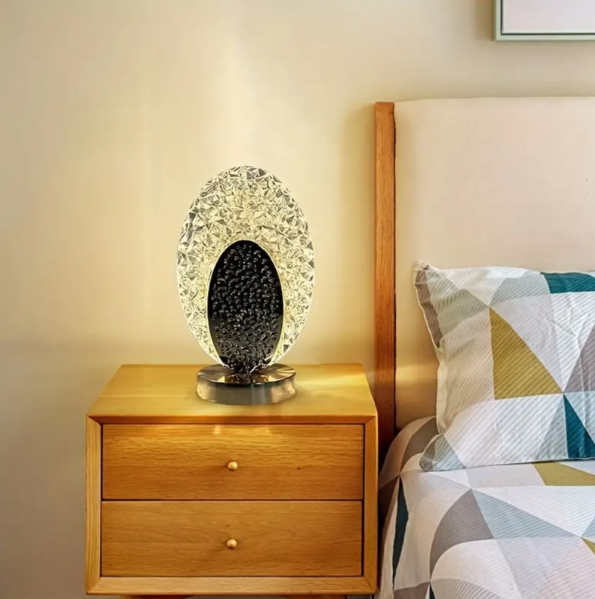 Elegante Lámpara de Sobremesa con Diseño de Pavo Real Lámpara de Sobremesa con Diseño de Pavo Real