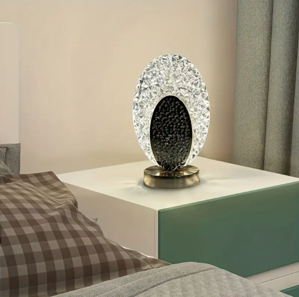 Elegante Lámpara de Sobremesa con Diseño de Pavo Real Lámpara de Sobremesa con Diseño de Pavo Real