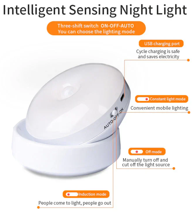 Iluminación Nocturna Inteligente Con Sensor De Movimiento : Ahorra Energía Y Es Automática