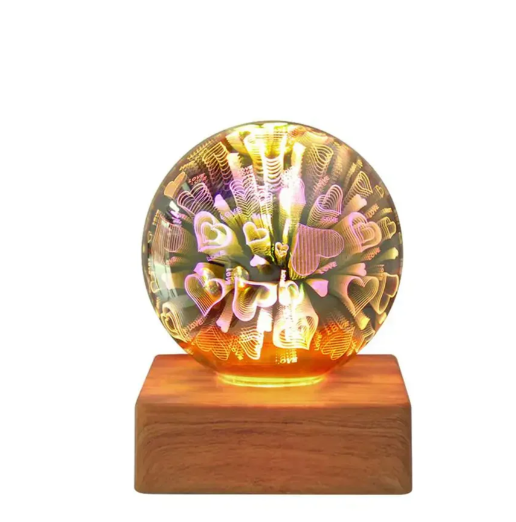 Lámpara de Bola de Cristal de Fuegos Artificiales en 3d