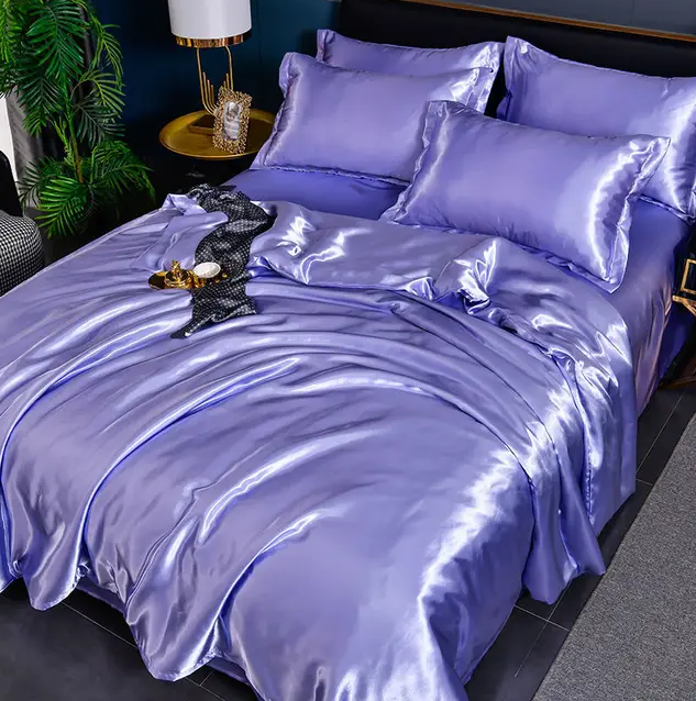 Ropa de Cama de Satén Liso de Primera Calidad