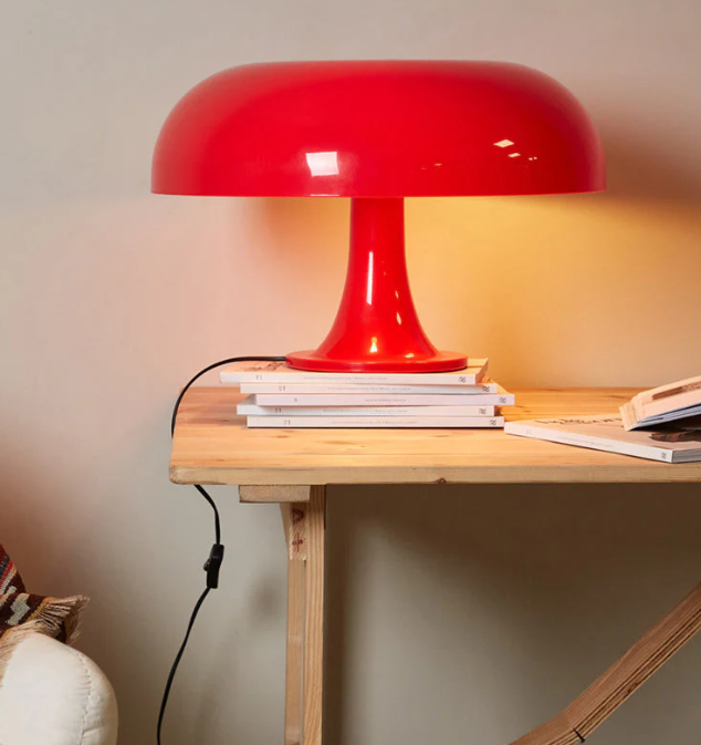 Lámpara de Sobremesa Led de Diseño Moderno con Forma de Seta - Minimalista para Dormitorio y Salón
