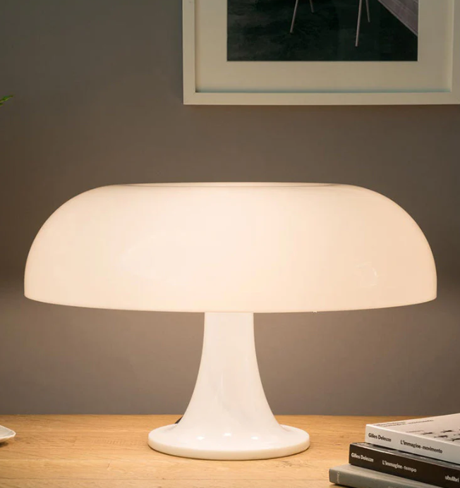Lámpara de Sobremesa Led de Diseño Moderno con Forma de Seta - Minimalista para Dormitorio y Salón