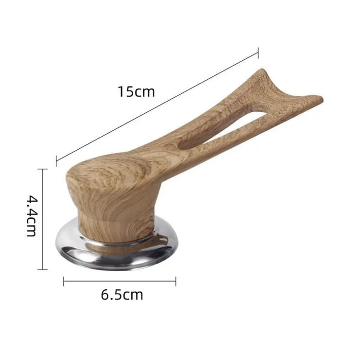 Mango De Repuesto Para Tapa De Olla - Diseño De Madera Con Base De Acero Inoxidable