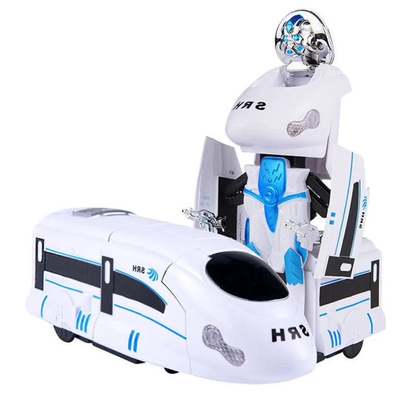 Juguete tren robot transformable