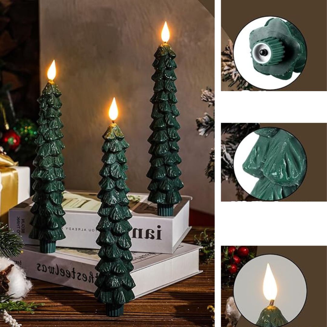 Luces Led para Velas de Navidad