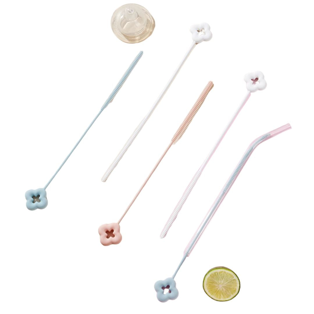 Set de 3 Cepillos de Limpieza para Pajitas Limpiador de Pajitas