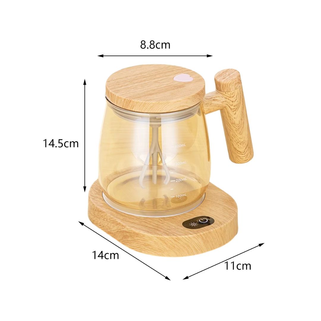 Vaso de Batidora de Madera 2 en 1