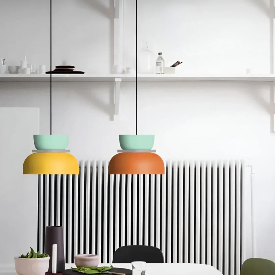 Lámpara Colgante Led con Diseño Macaron Colorido Diseño Macaron