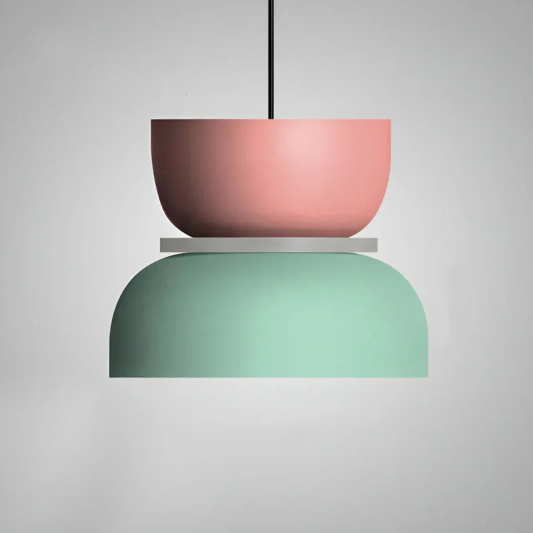 Lámpara Colgante Led con Diseño Macaron Colorido Diseño Macaron