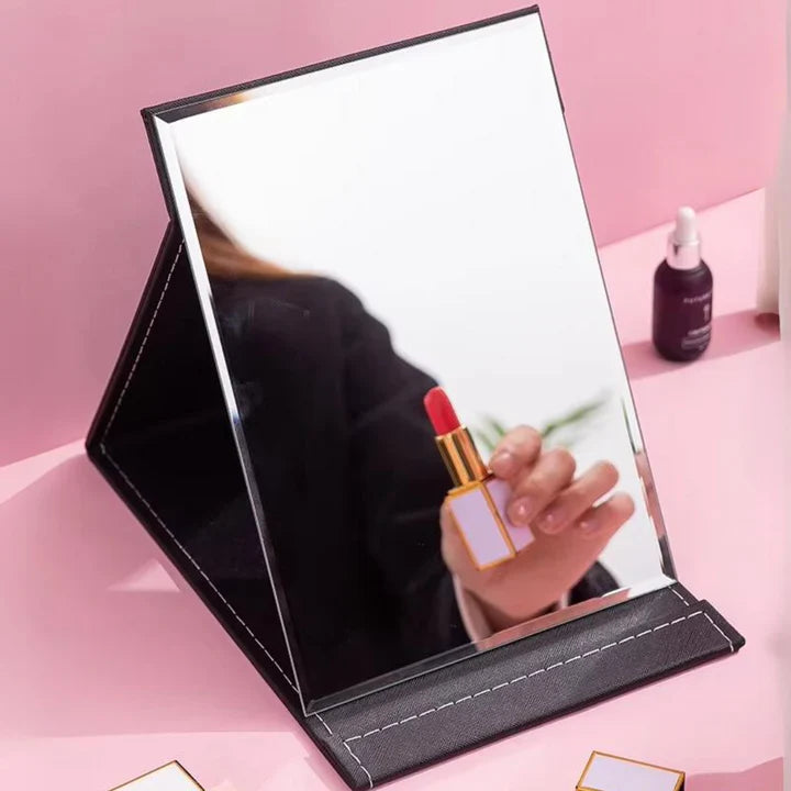 Espejo de Maquillaje Compacto con Soporte