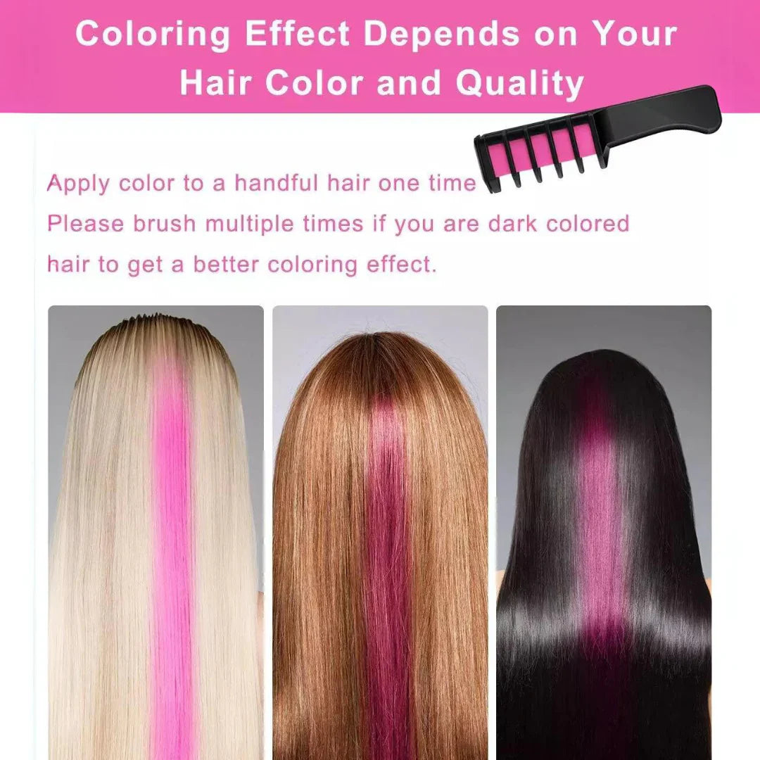 Lápiz de Tiza Lavable para el Cabello para Acentos de Color en el Cabello