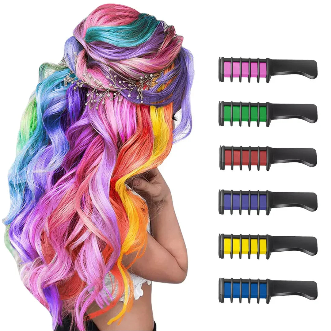 Lápiz de Tiza Lavable para el Cabello para Acentos de Color en el Cabello