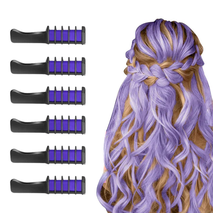 Lápiz de Tiza Lavable para el Cabello para Acentos de Color en el Cabello