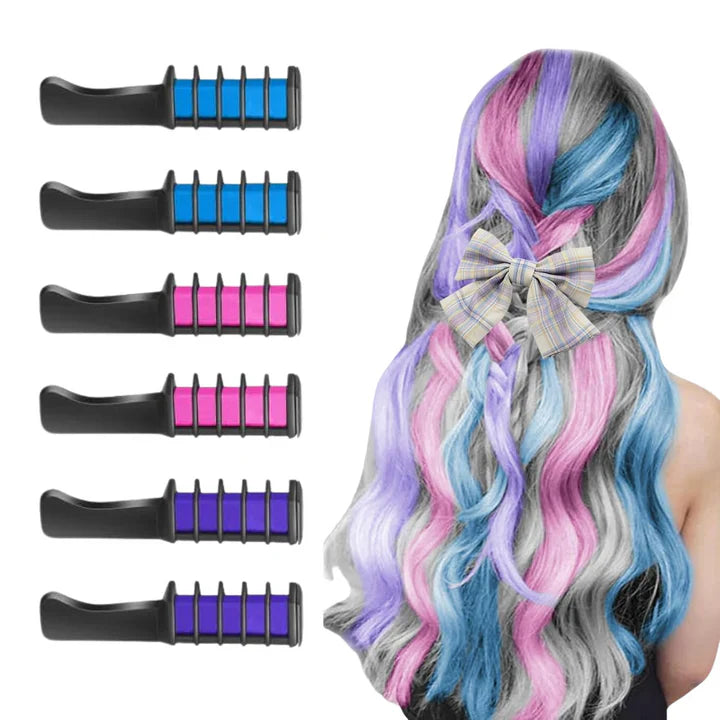 Lápiz de Tiza Lavable para el Cabello para Acentos de Color en el Cabello