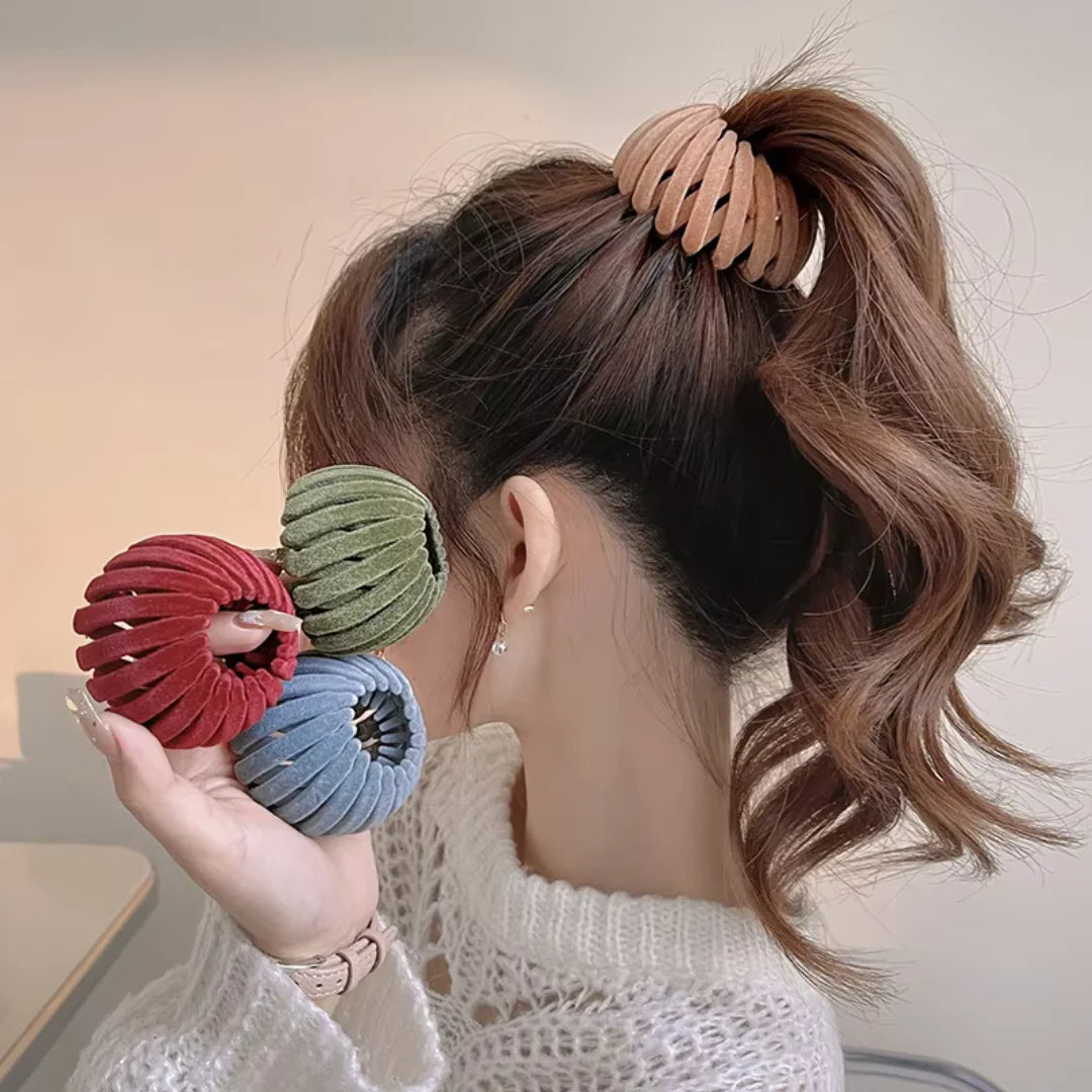 Estilosas Pinzas para el Pelo en Forma de Nido de Pájaro - Set de 3 Preciosas Pinzas para el Pelo en Forma de Nido de Pájaro