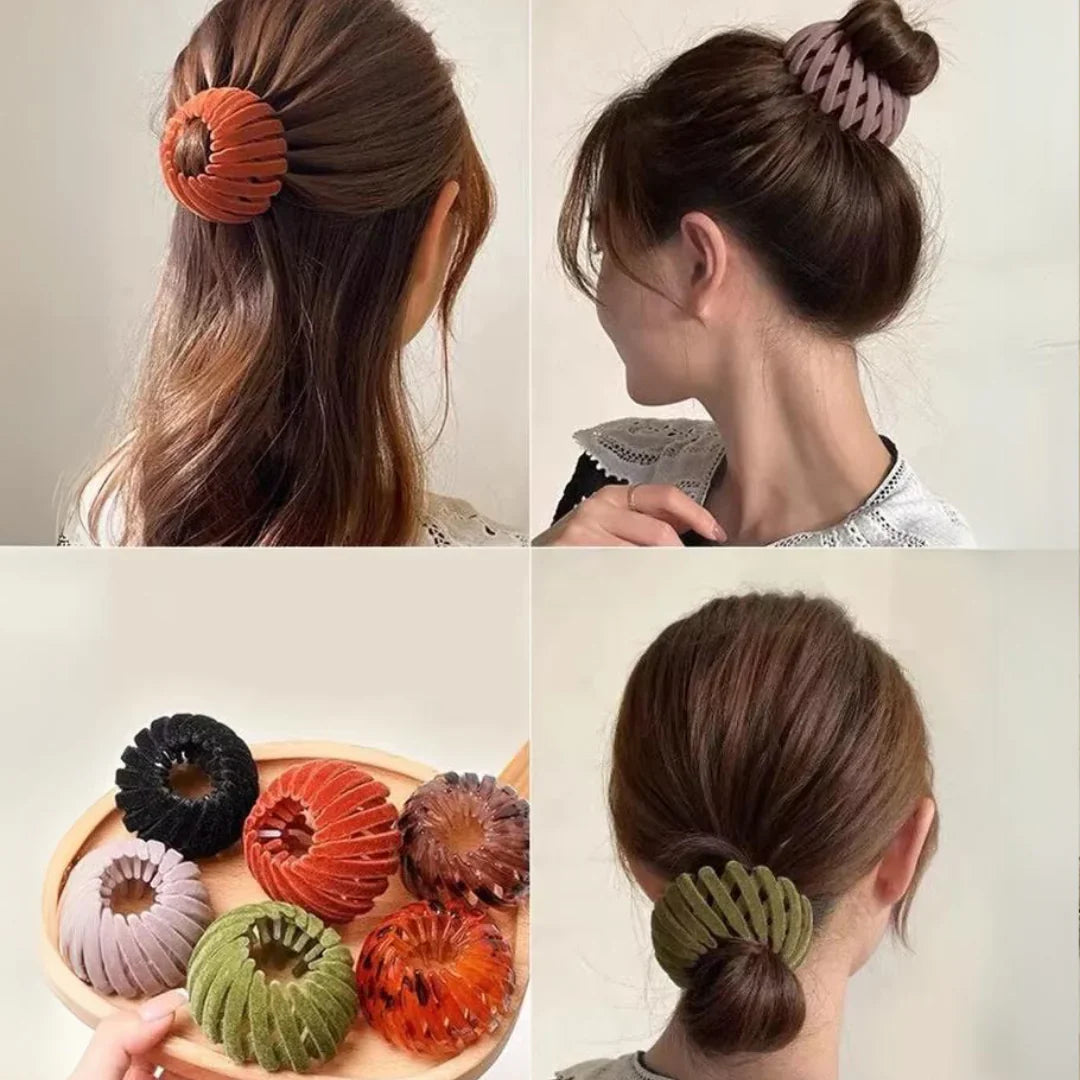 Estilosas Pinzas para el Pelo en Forma de Nido de Pájaro - Set de 3 Preciosas Pinzas para el Pelo en Forma de Nido de Pájaro