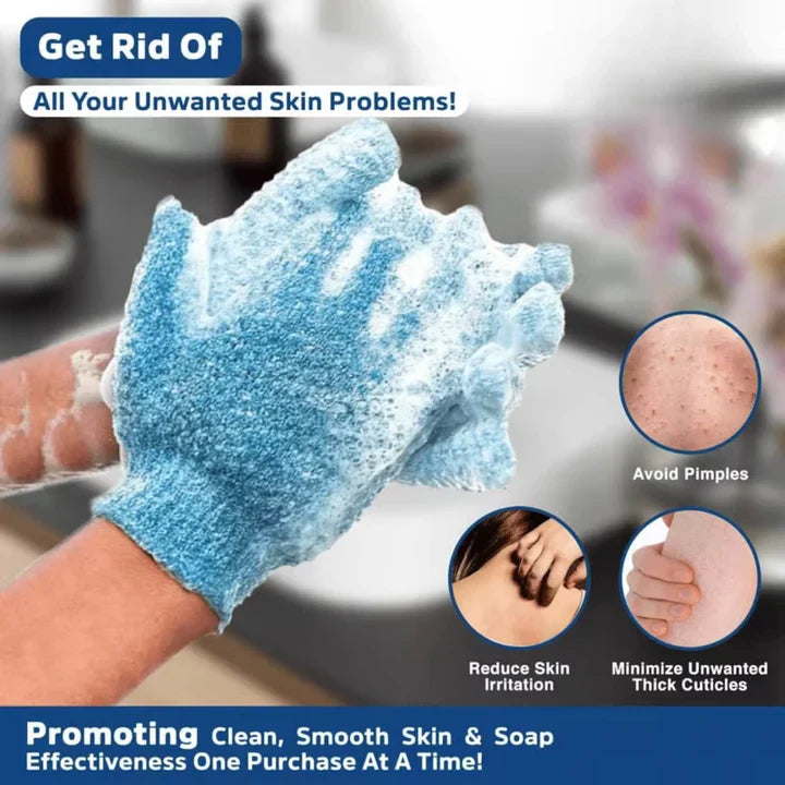 Guantes de Baño Exfoliantes - Set de 2