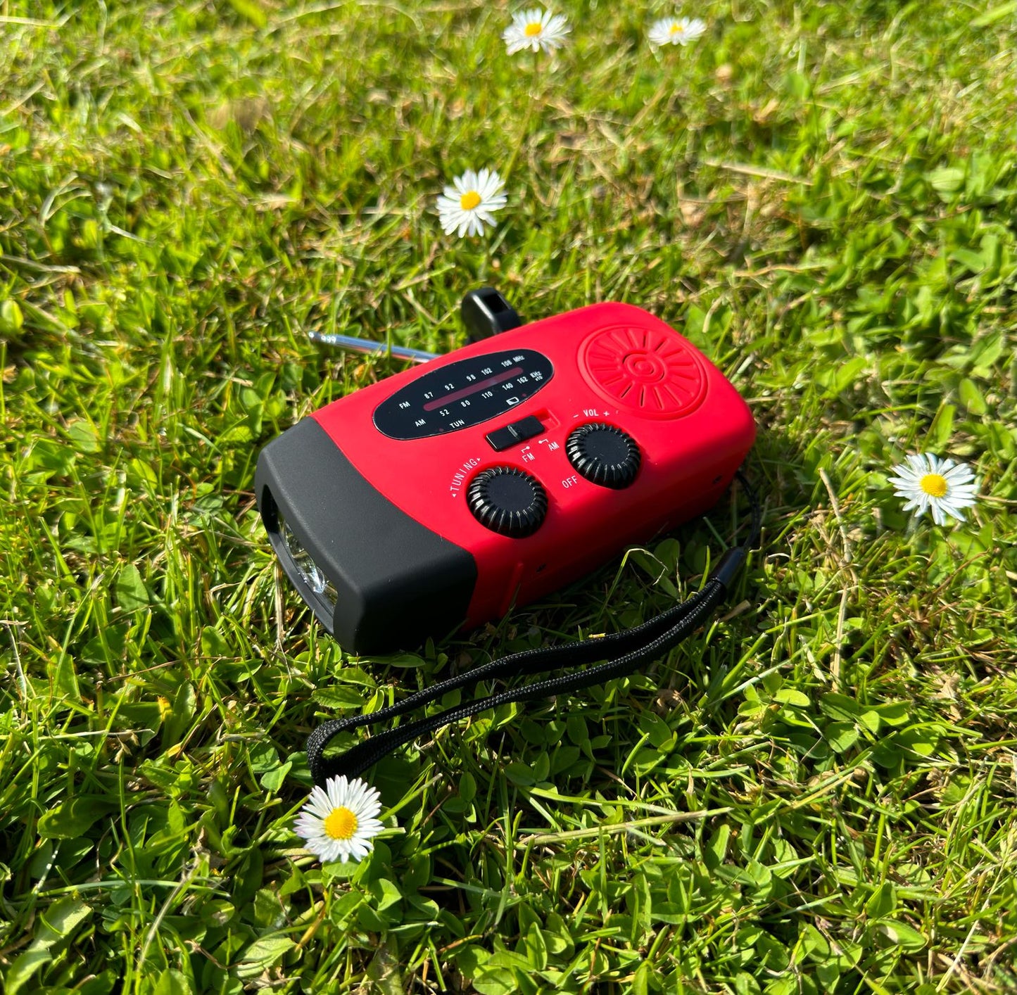 Radio Solar De Emergencia Con Manivela - Radio Dínamo Portátil Con Batería Y Linterna LED